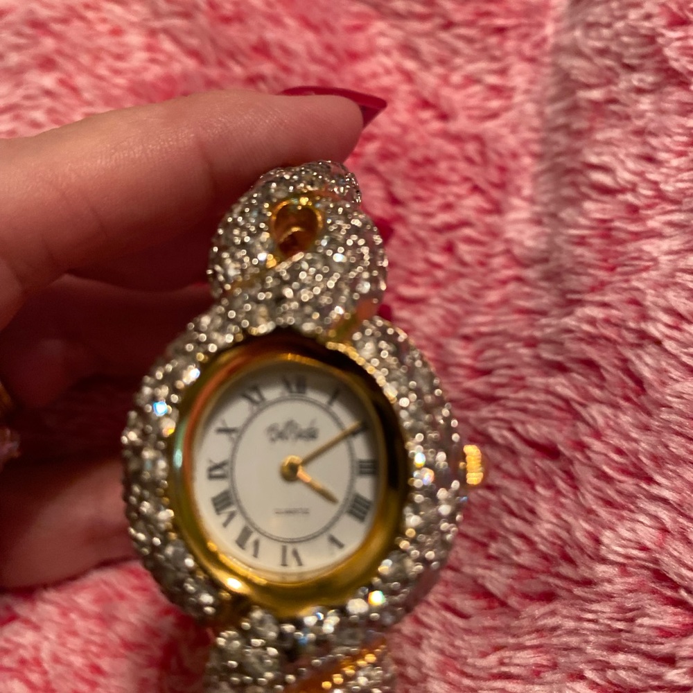 Bob Mackie Rhinestone Bangle Watch - Picture 6 of 7